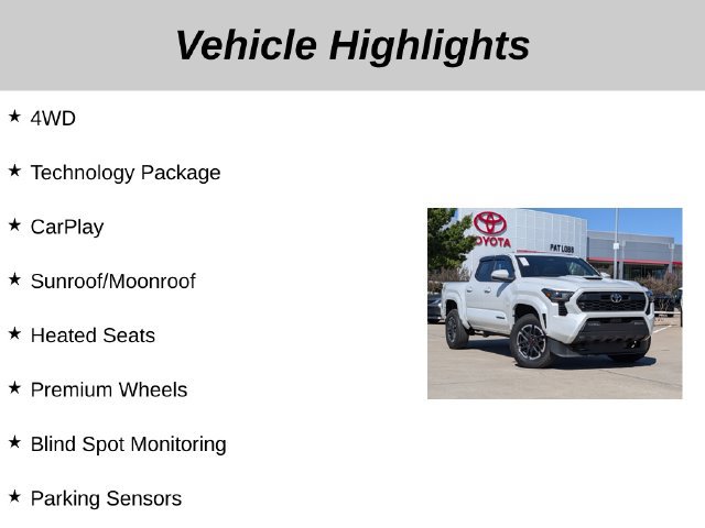Used 2024 Toyota Tacoma TRD Sport w/ TRD Sport Upgrade Package AWD/4WD image 5