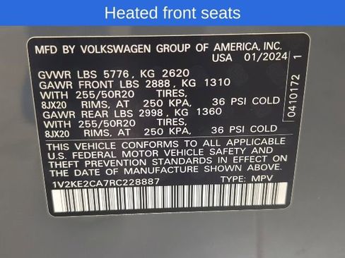 Used 2024 Volkswagen Atlas Cross Sport SE AWD/4WD image 15