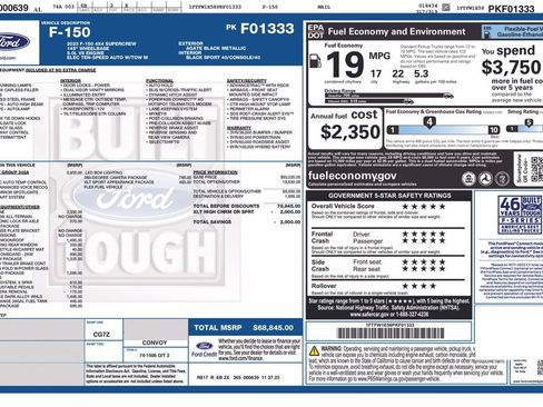 Used 2023 Ford F150 XLT w/ Equipment Group 302A High AWD/4WD image 53