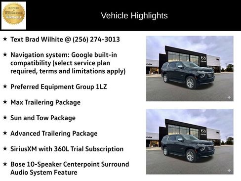 Used 2025 Chevrolet Tahoe Premier w/ Sun And Tow Package AWD/4WD image 6