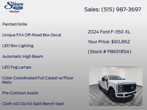 Used 2024 Ford F350 XL w/ STX Appearance Package image 15