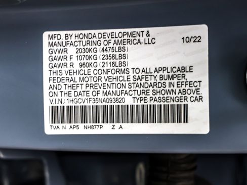 Used 2022 Honda Accord Sport image 23