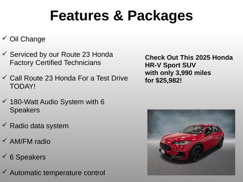 Certified 2025 Honda HR-V Sport image 4