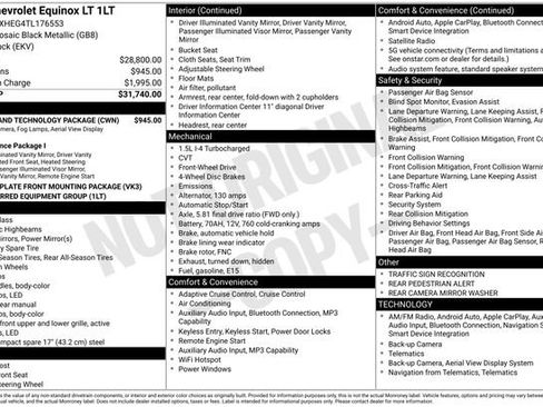 New 2026 Chevrolet Equinox LT w/ Safety and Technology Package FWD image 5