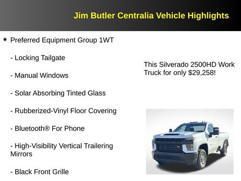 Used 2022 Chevrolet Silverado 2500 W/T w/ WT Convenience Package image 5