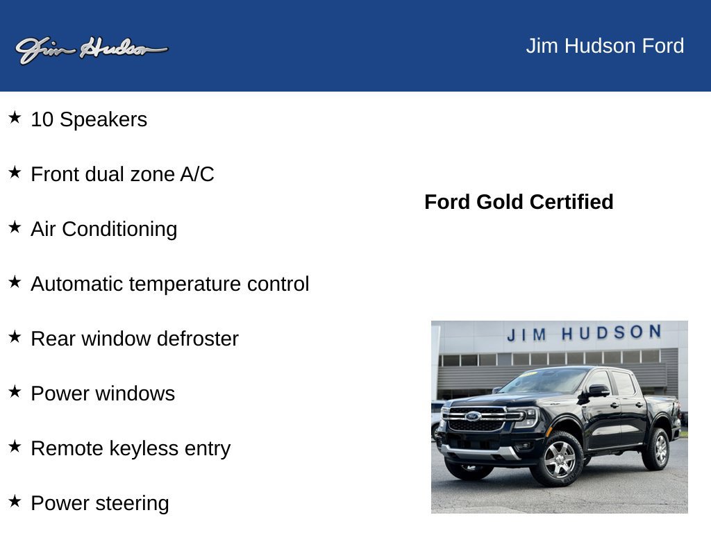 Certified 2025 Ford Ranger Lariat w/ Chrome Accent Package AWD/4WD image 13