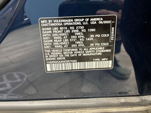 Used 2022 Volkswagen Atlas SE w/ Panoramic Sunroof Package image 39