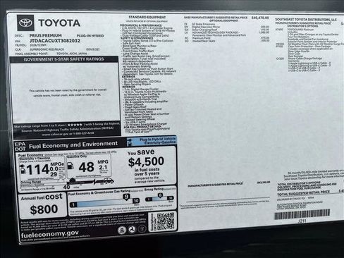 New 2026 Toyota Prius Plug-In Hybrid FWD image 20