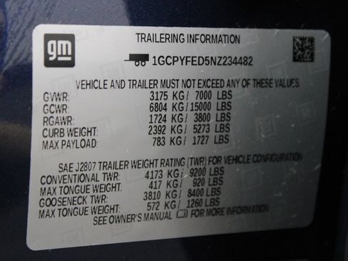 Used 2022 Chevrolet Silverado 1500 LT Trail Boss w/ Bed Protection Package AWD/4WD image 63