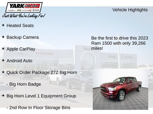 Used 2023 RAM 1500 Big Horn AWD/4WD image 13