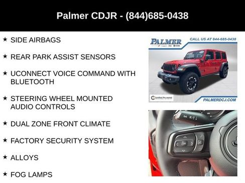 Certified 2025 Jeep Wrangler Unlimited Rubicon 4xe w/ Safety Group AWD/4WD image 18