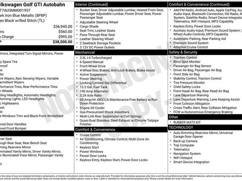 Used 2021 Volkswagen GTI Autobahn image 2