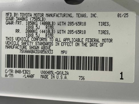 Certified 2025 Toyota Sequoia TRD Pro image 33