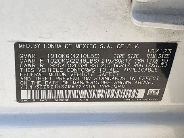 Used 2024 Honda HR-V LX image 28