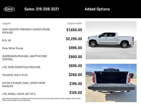 Used 2026 Chevrolet Silverado 1500 High Country AWD/4WD image 2