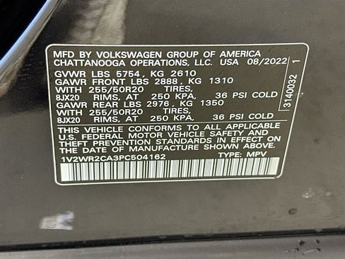 Used 2023 Volkswagen Atlas SE image 32