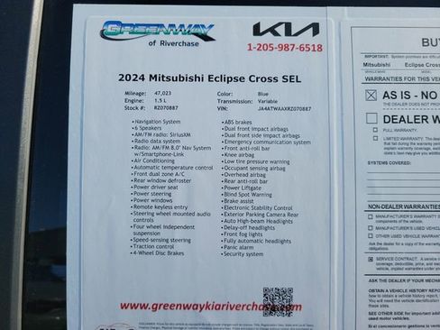 Used 2024 Mitsubishi Eclipse Cross SEL AWD/4WD image 38