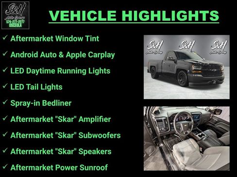 Used 2017 Chevrolet Silverado 1500 W/T w/ Black Out Edition RWD image 3