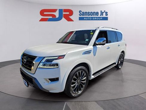 Certified 2024 Nissan Armada Platinum w/ Captain's Chairs Package AWD/4WD image 1