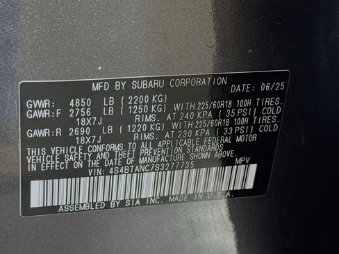 Used 2025 Subaru Outback Limited image 42