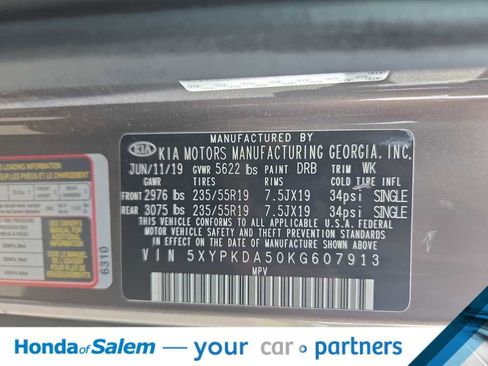 Used 2019 Kia Sorento SX AWD/4WD image 21