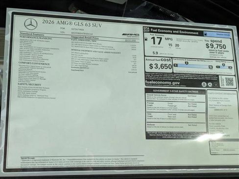 New 2026 Mercedes-Benz GLS 63 AMG 4MATIC image 22