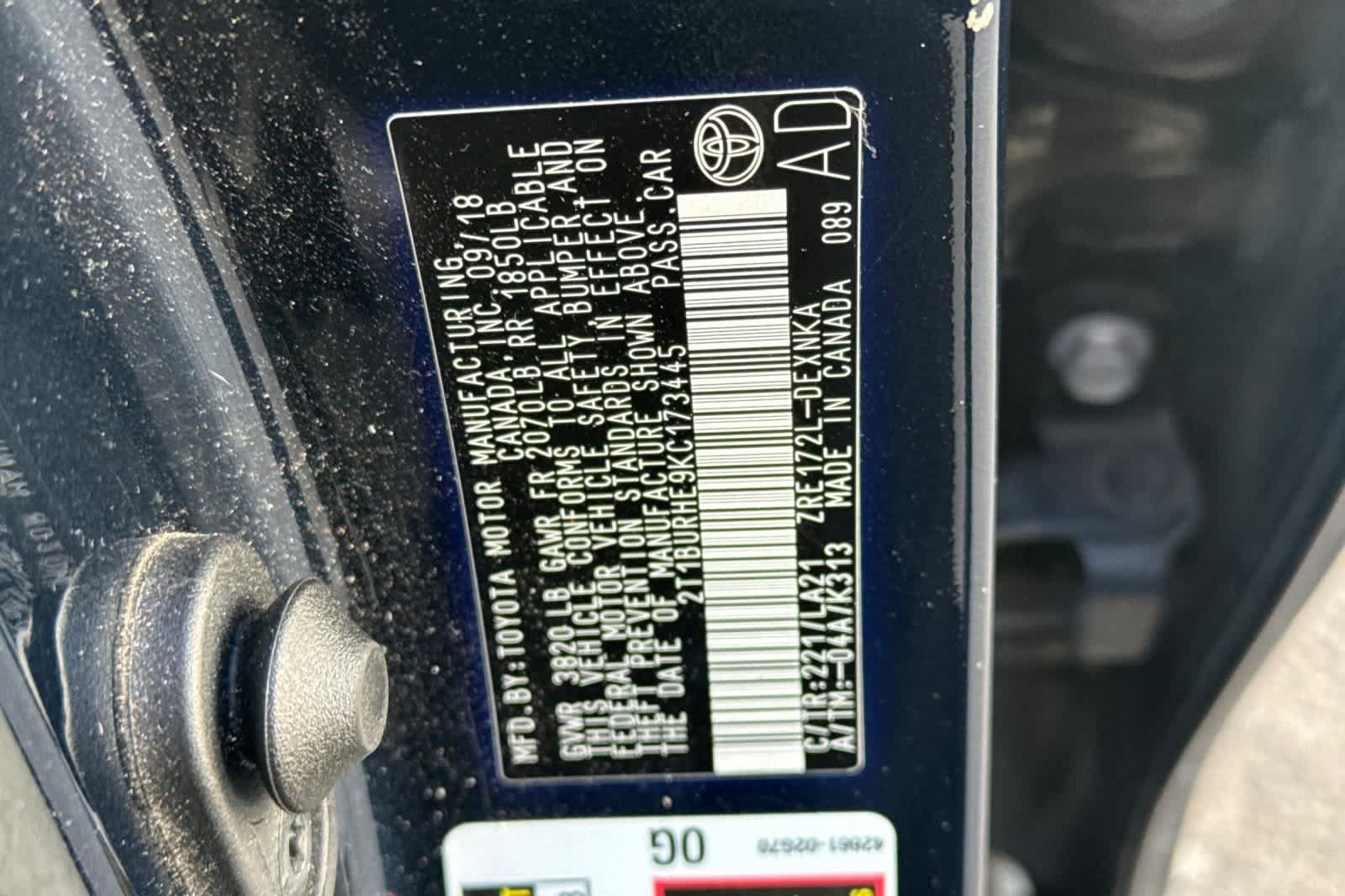 Used 2019 Toyota Corolla XLE FWD image 26