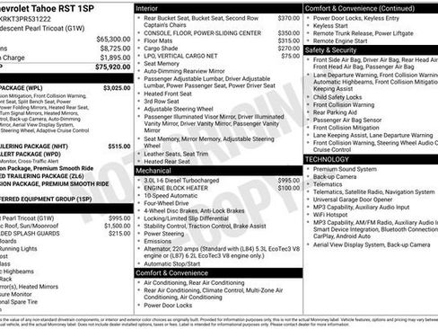 Used 2023 Chevrolet Tahoe RST w/ Luxury Package AWD/4WD image 3