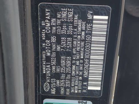 Used 2013 Hyundai Santa Fe GLS AWD/4WD image 34