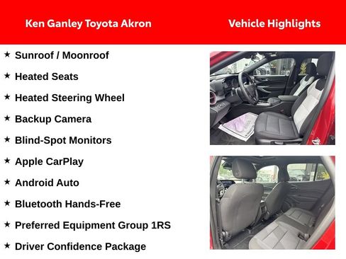 Used 2026 Chevrolet Trax RS w/ Sunroof Package FWD image 2