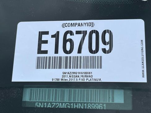 Used 2017 Nissan Murano Platinum w/ Platinum Technology Package image 2