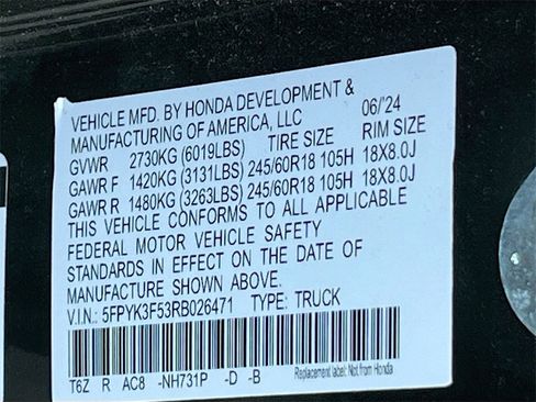 Used 2024 Honda Ridgeline RTL image 32