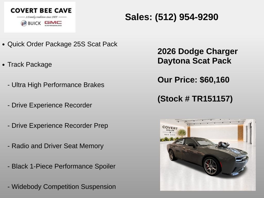 New 2026 Dodge Charger Daytona Scat Pack w/ Track Package AWD/4WD image 7