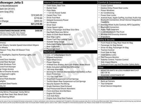 Used 2019 Volkswagen Jetta S w/ Driver Assistance Package FWD image 6