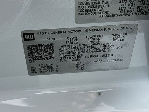 Used 2023 Chevrolet Silverado 1500 Custom RWD image 12