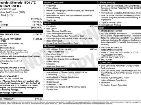 Used 2025 Chevrolet Silverado 1500 LTZ w/ LTZ Premium Package AWD/4WD image 28