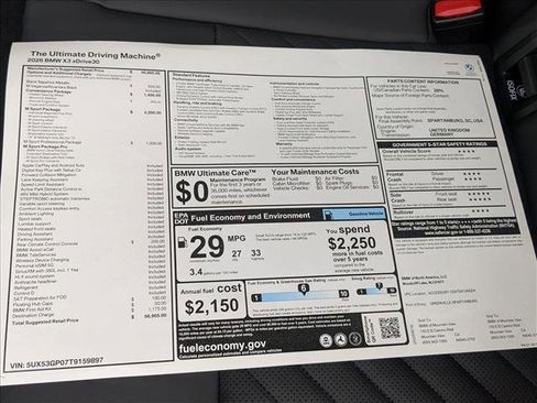 Used 2026 BMW X3 xDrive30 w/ M Sport Package AWD/4WD image 20