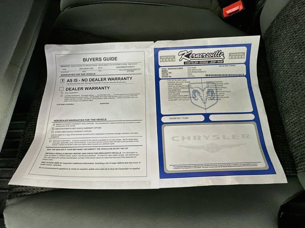Used 2015 RAM 2500 SLT w/ Protection Group AWD/4WD image 37