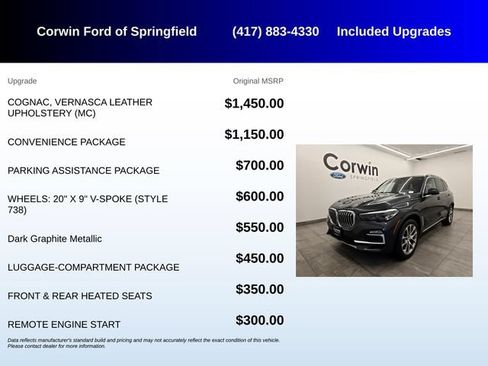Used 2019 BMW X5 xDrive40i w/ Convenience Package AWD/4WD image 5