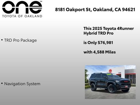 Certified 2025 Toyota 4Runner TRD Pro AWD/4WD image 6