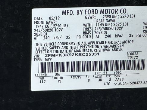 Used 2019 Ford Edge Titanium w/ Equipment Group 301A image 44