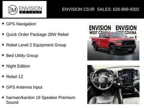 Certified 2021 RAM 1500 Rebel w/ Rebel Level 2 Equipment Group image 34