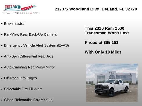 New 2026 RAM 2500 Tradesman AWD/4WD image 41