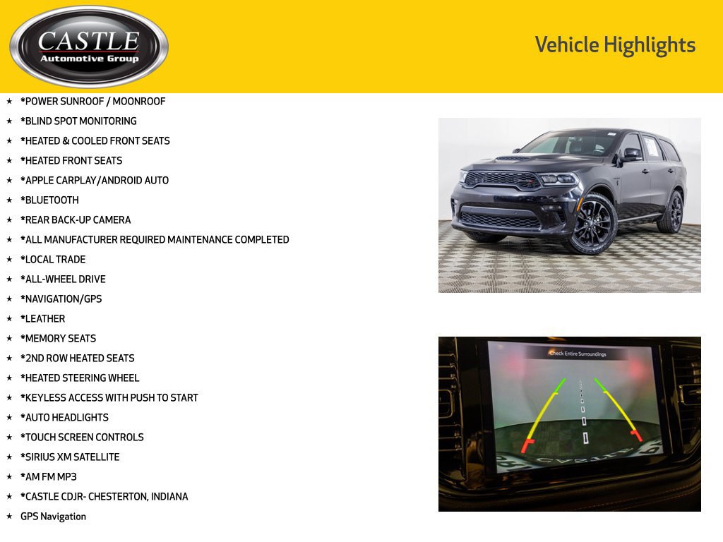 Used 2021 Dodge Durango R/T w/ Blacktop Package AWD/4WD image 3