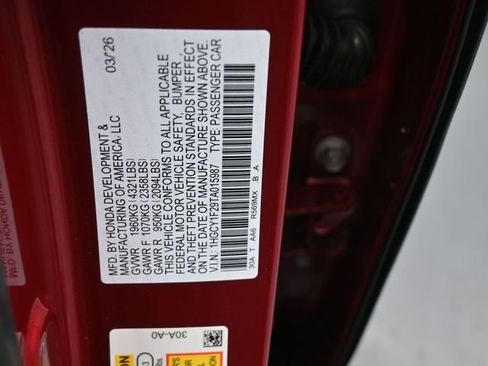 New 2026 Honda Accord LX image 21