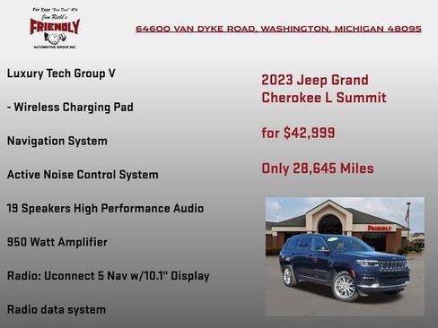 Used 2023 Jeep Grand Cherokee L Summit w/ Advanced Protech Group IV image 10