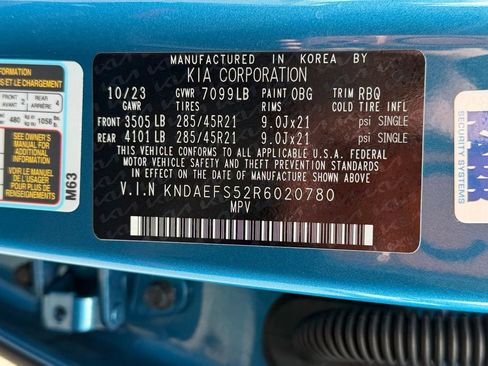Used 2024 Kia EV9 GT-Line AWD/4WD image 36