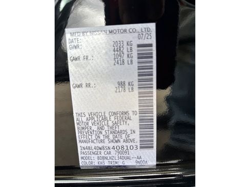 Used 2025 Nissan Altima 2.5 SV w/ SV Special Edition Package image 16