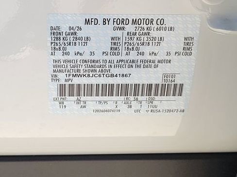 New 2026 Ford Explorer Tremor AWD/4WD image 13