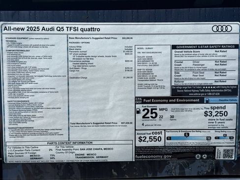 Certified 2025 Audi Q5 Premium w/ Convenience Package AWD/4WD image 21